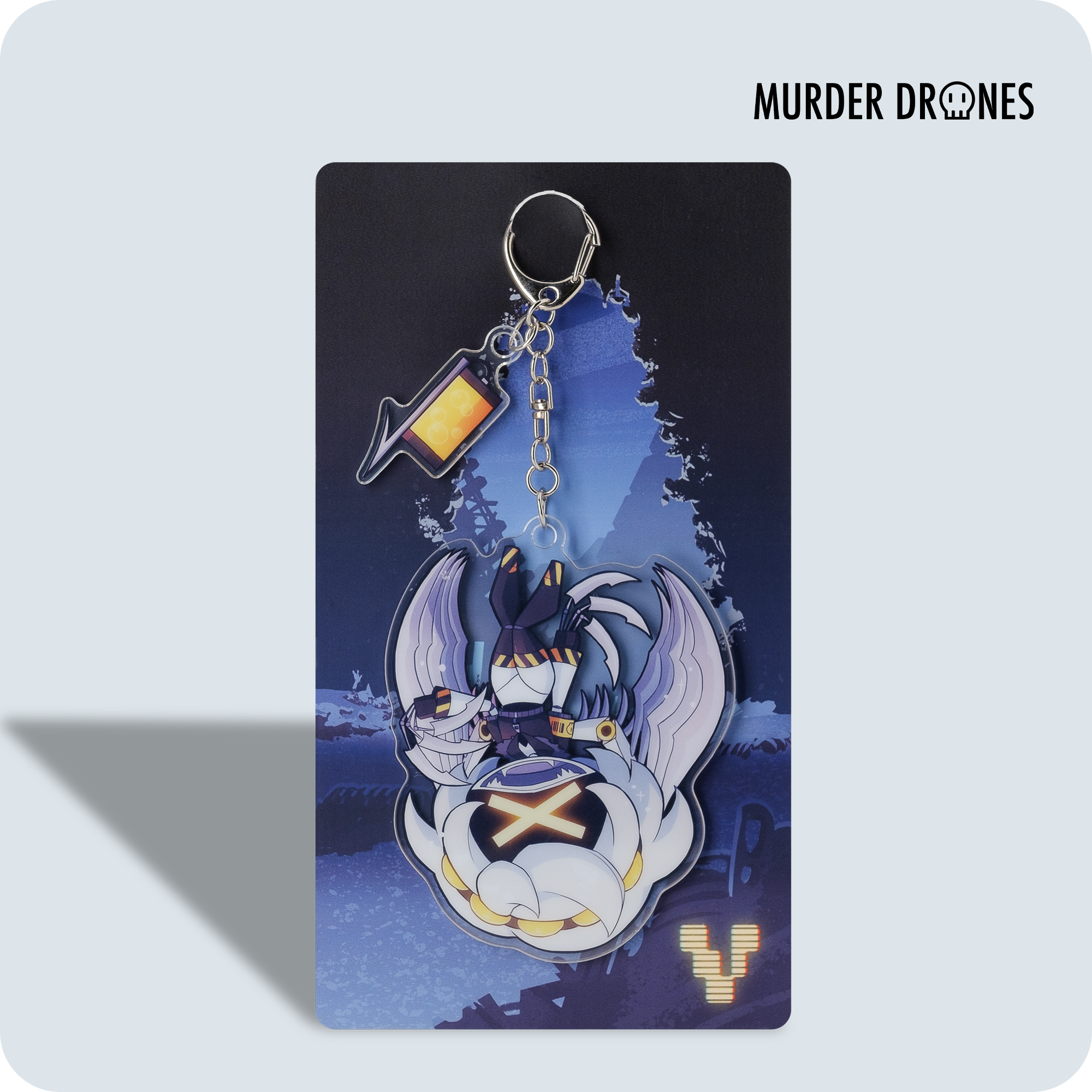 V Hang Tail Keychain | Acrylic Art Keyring by CheerPuppy14