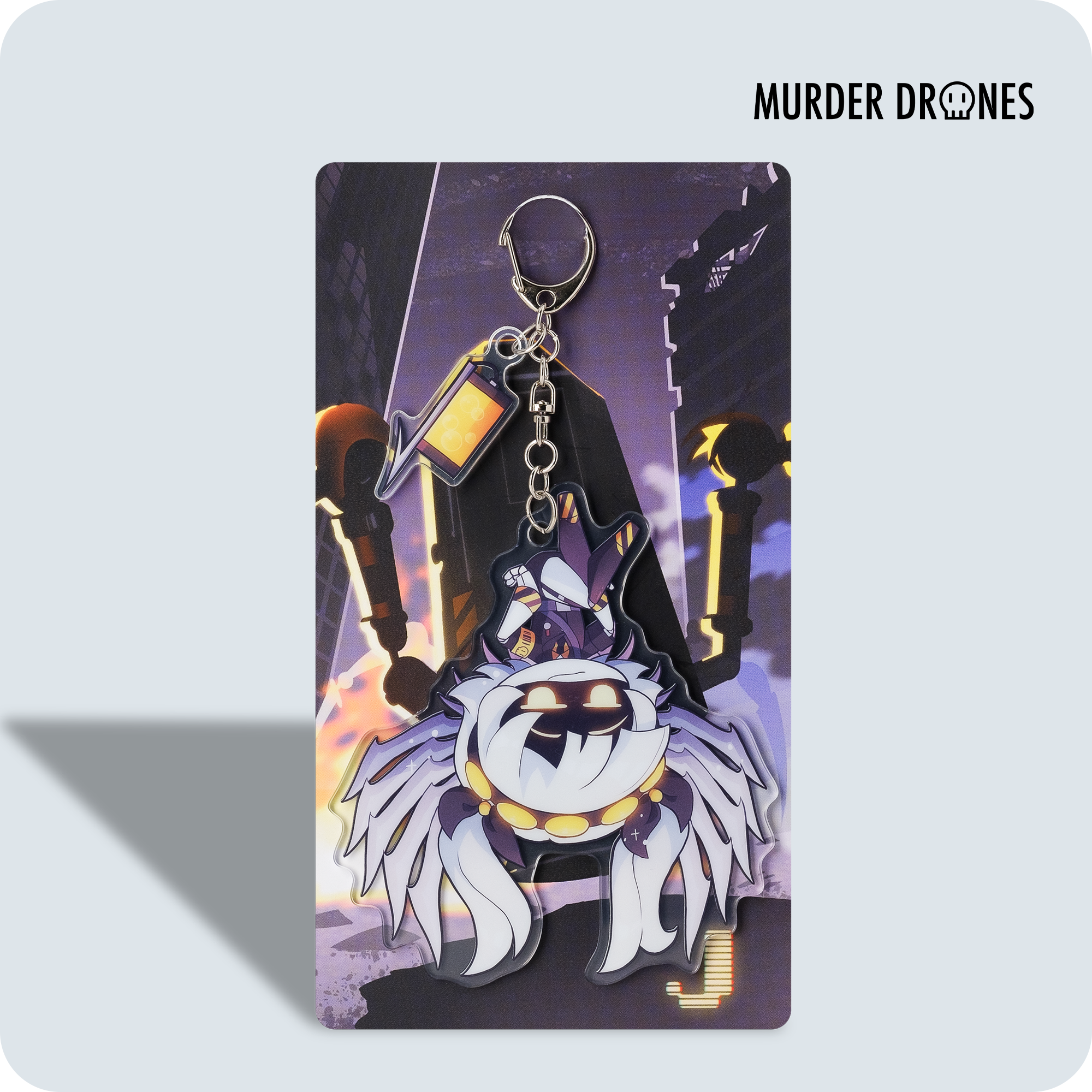 J Hang Tail Acrylic Keychain | CheerPuppy14 Design