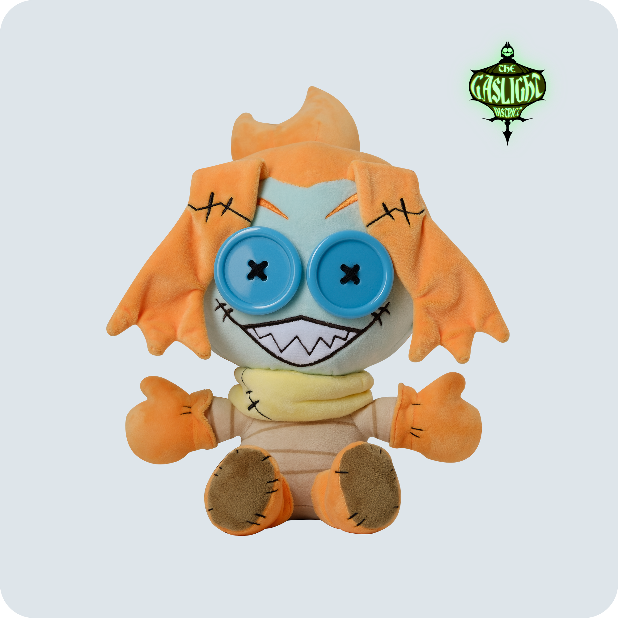 Mel Button-Eye Plush Toy | 10-inch Soft Stuffed Doll by Mansize Meatballs