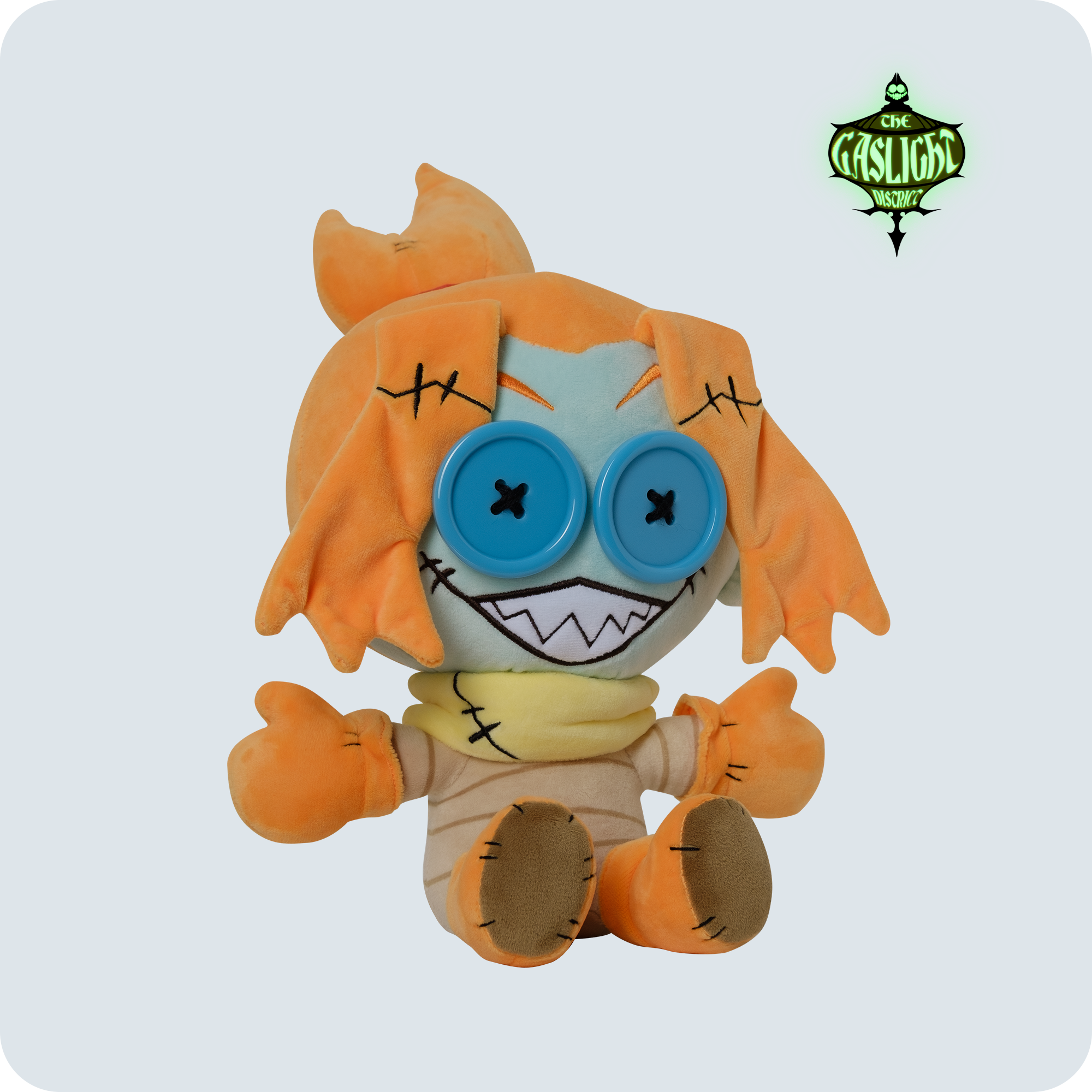 Mel Button-Eye Plush Toy | 10-inch Soft Stuffed Doll by Mansize Meatballs
