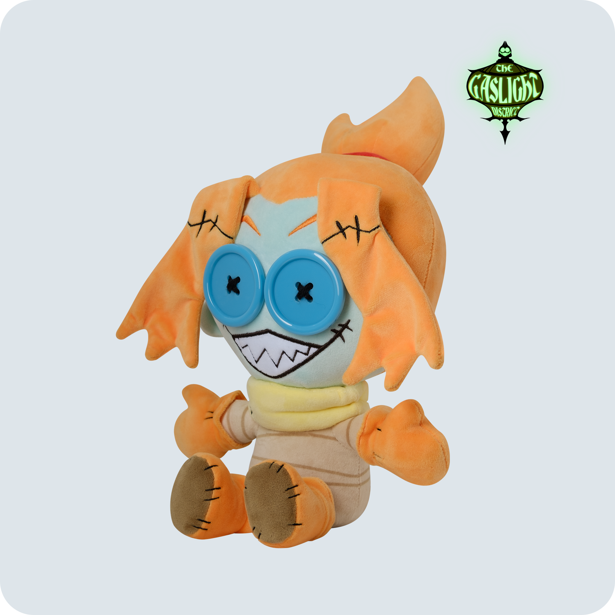 Mel Button-Eye Plush Toy | 10-inch Soft Stuffed Doll by Mansize Meatballs
