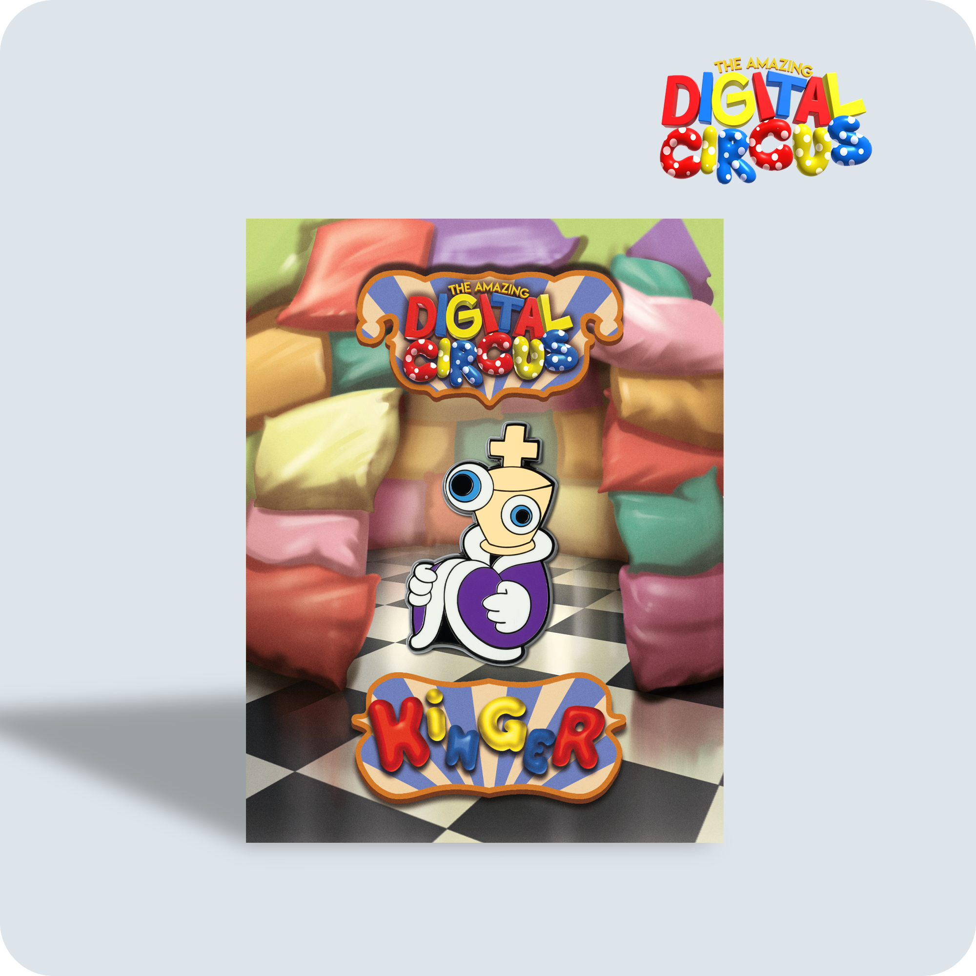 Kinger Baby Pin for Bags & Gameshows | Aluminum Alloy Design