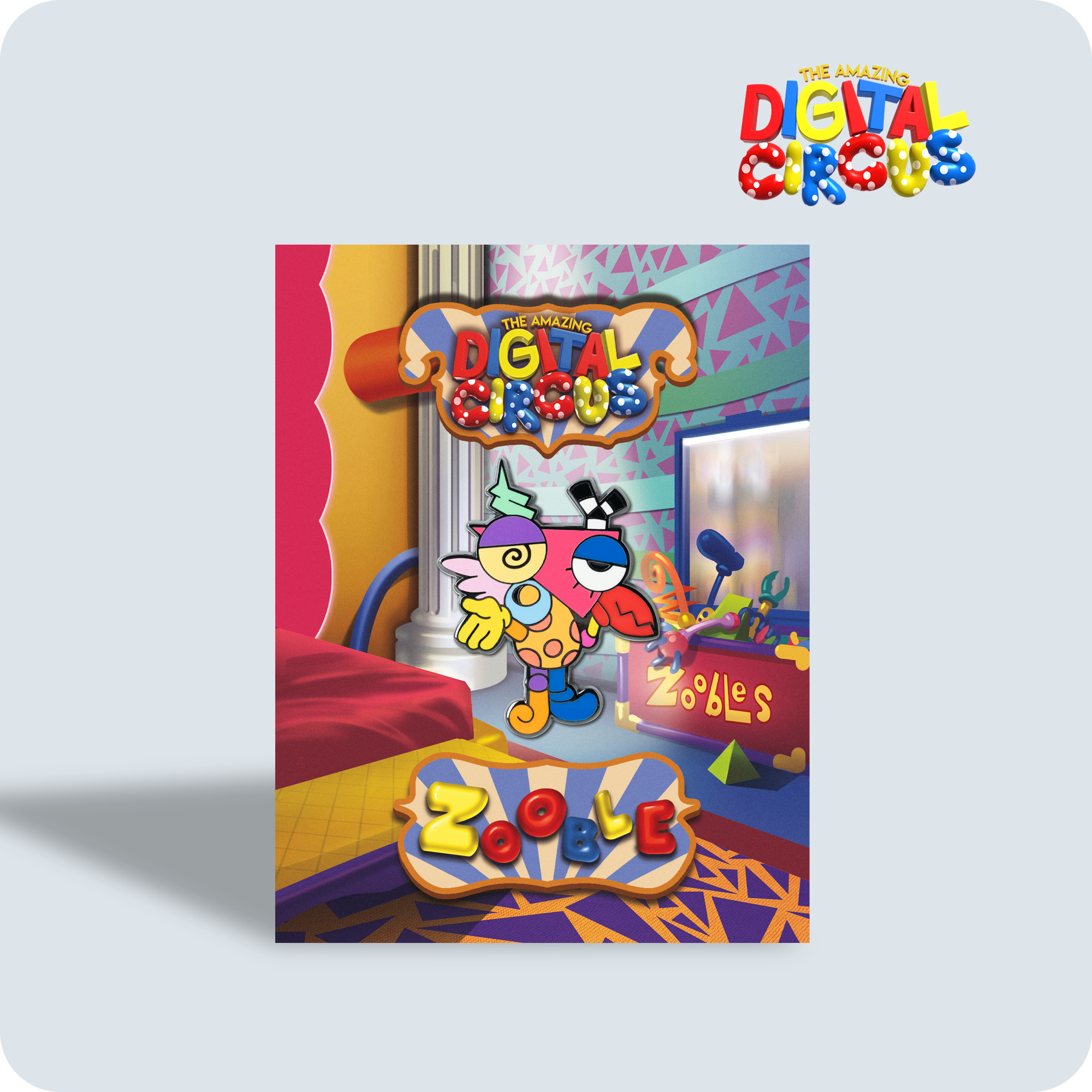 Zooble Pin - Aluminum Alloy Collectible Badge | Zeurel Design