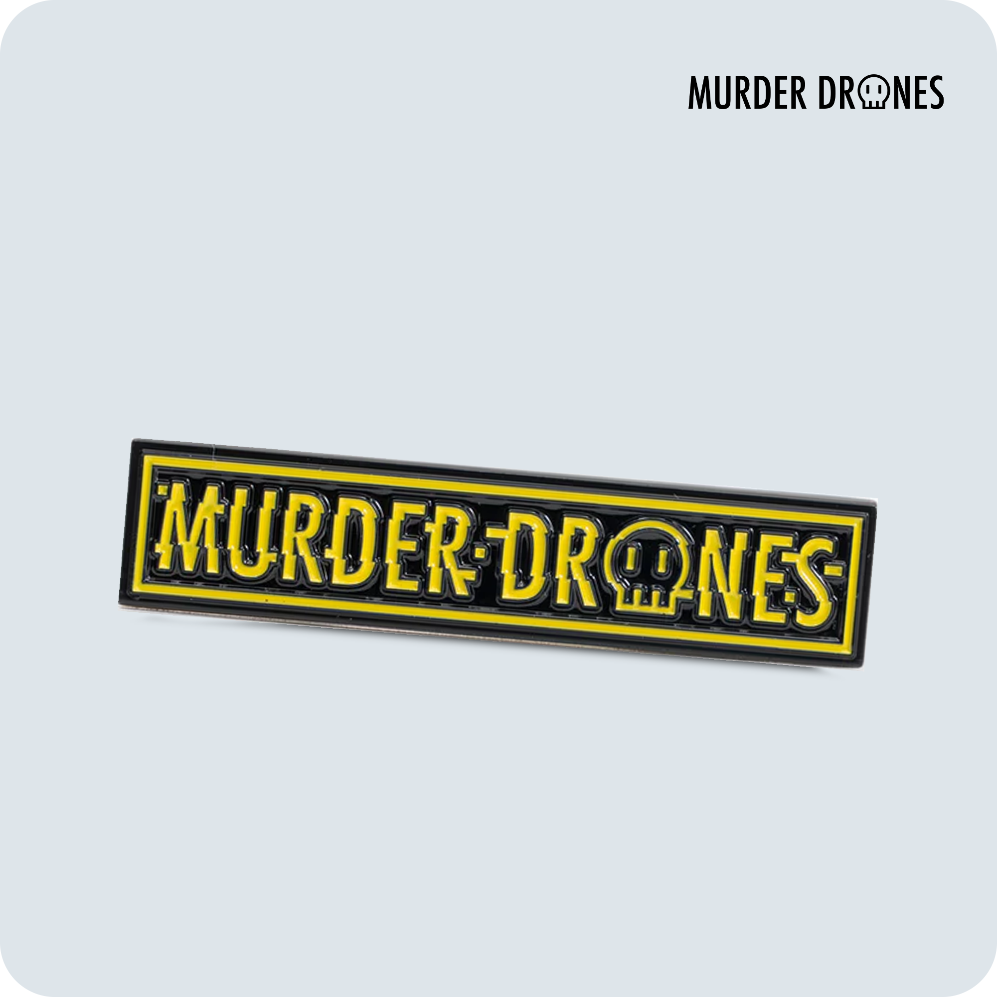 Murder Drones Logo Pin - Aluminum Alloy Enamel Pin | .39 x 2.12 Inches