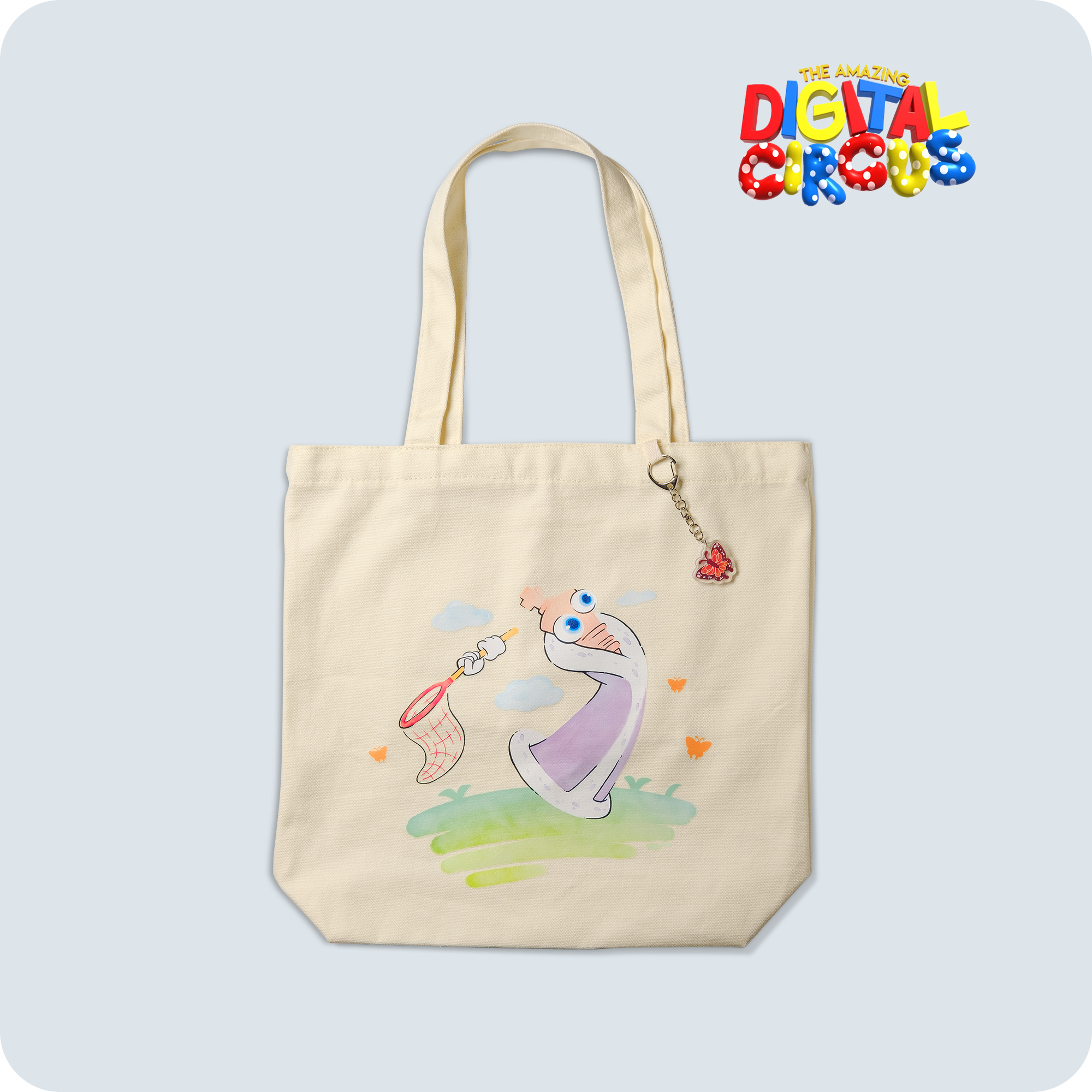 Cotton Canvas Tote Bag with Charm | Kinger Design by Mosspuppie