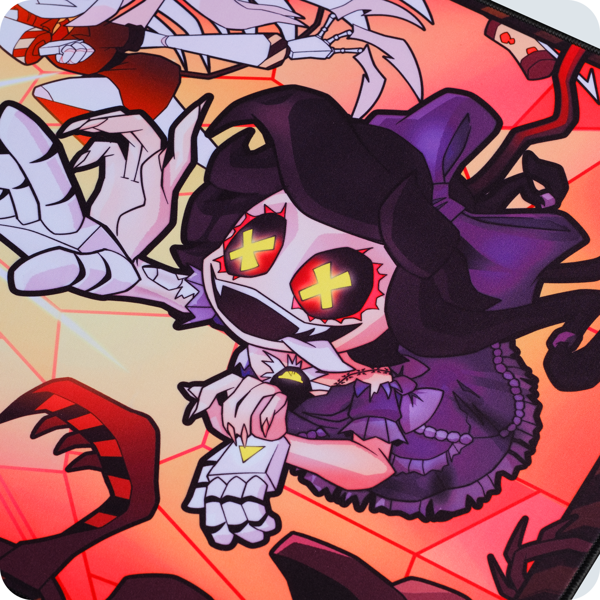 Murder Drones Gaming Desk Mat | 15.7x34.7 Inches | Mosspuppie Design