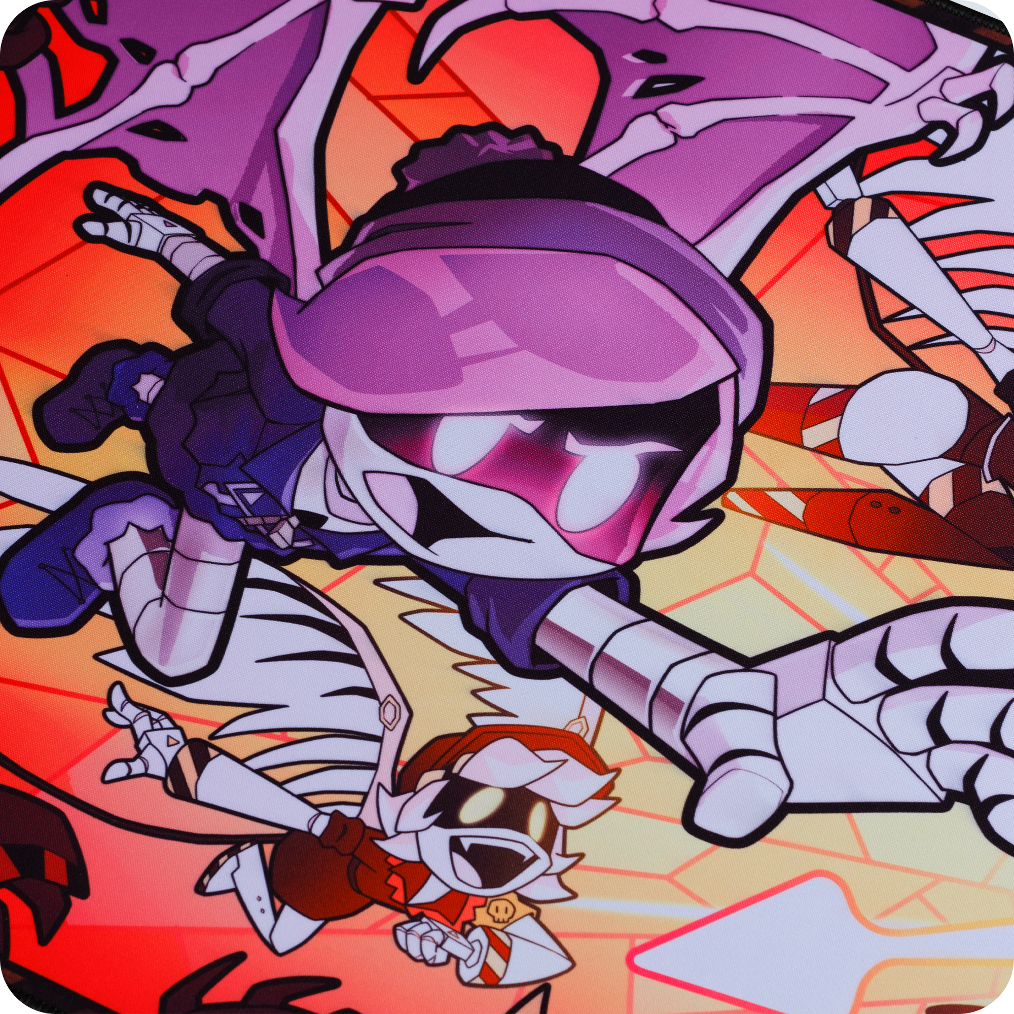 Murder Drones Gaming Desk Mat | 15.7x34.7 Inches | Mosspuppie Design