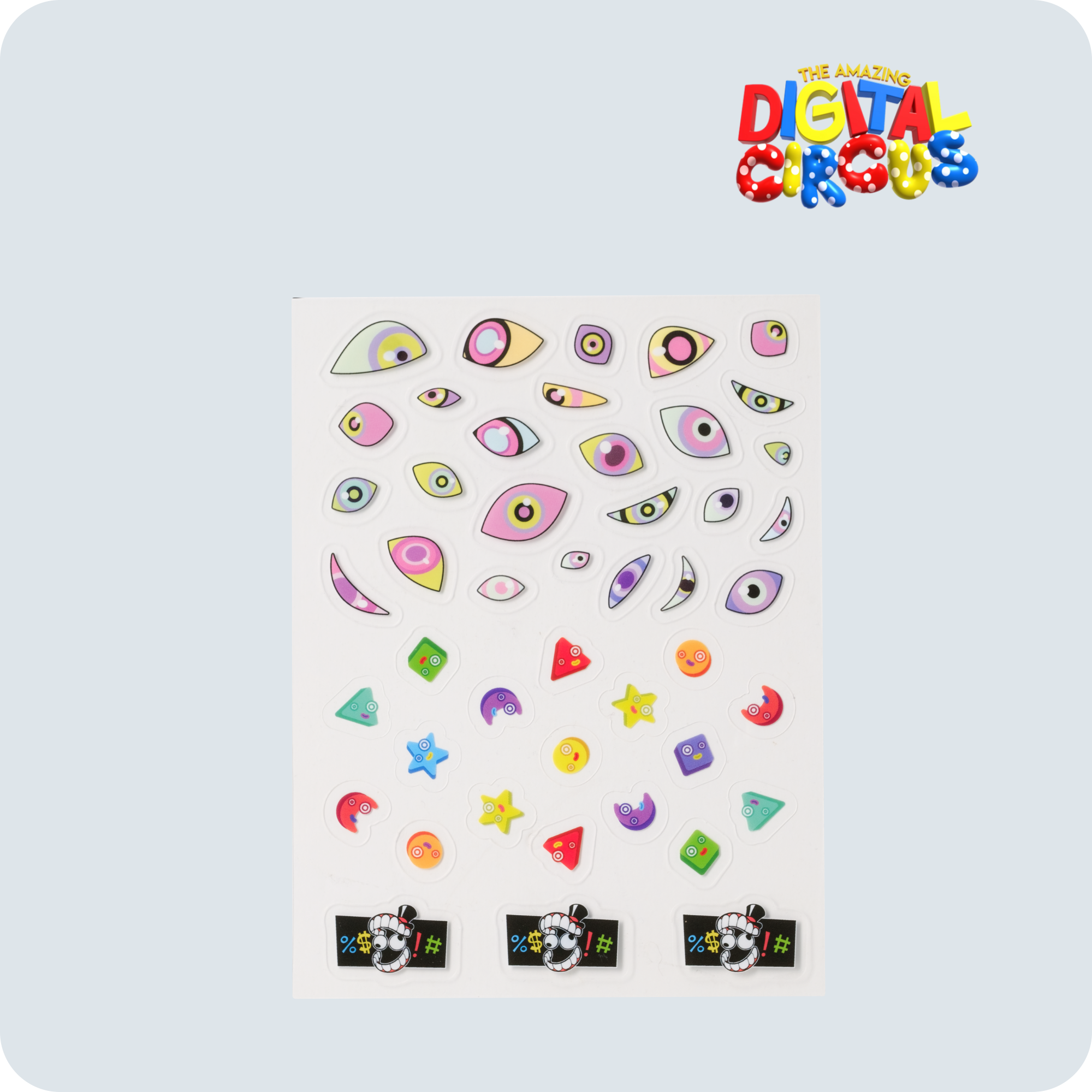 Digital Circus Anime Stationery Set with Memopads & Stickers | Angelica Zhang