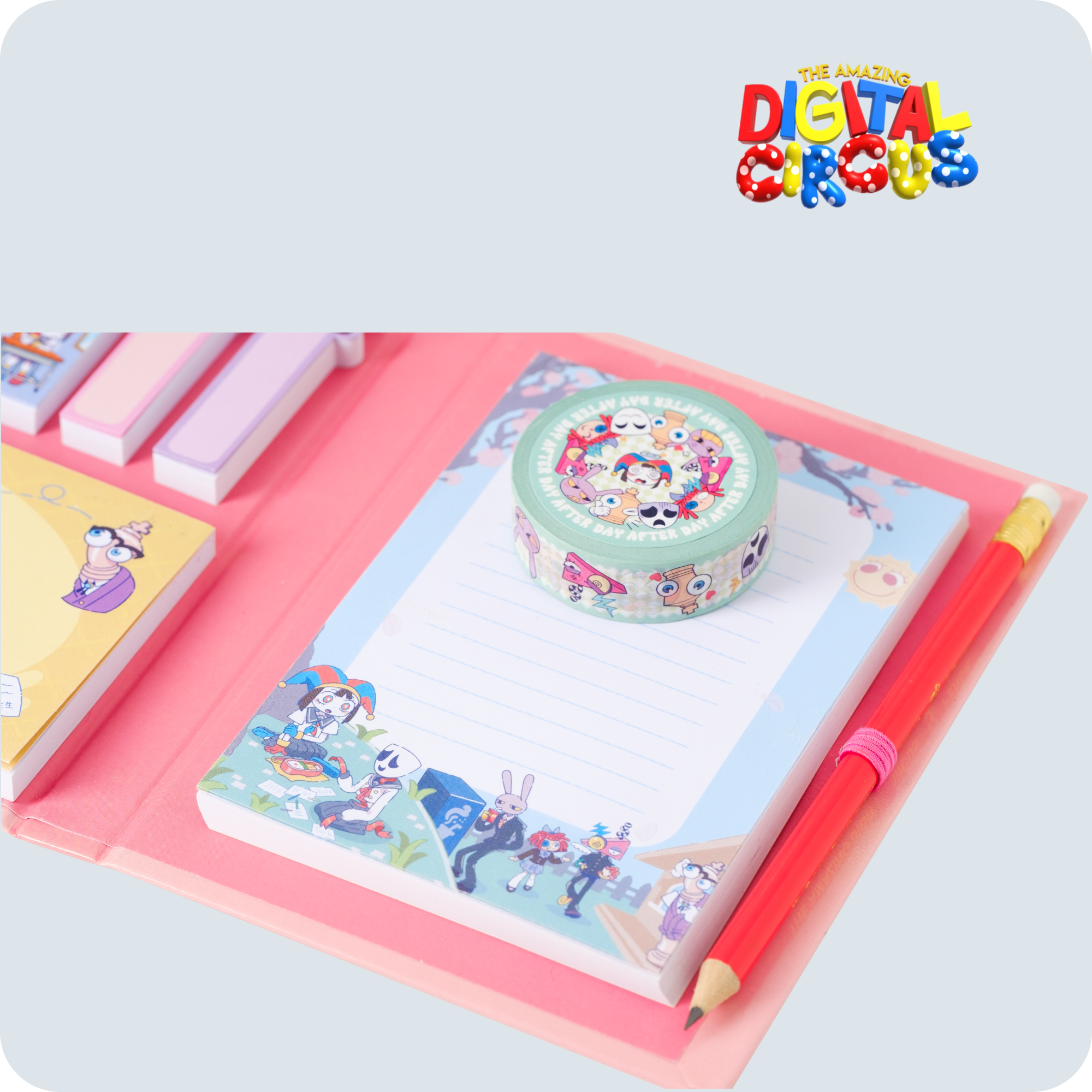 Digital Circus Anime Stationery Set with Memopads & Stickers | Angelica Zhang