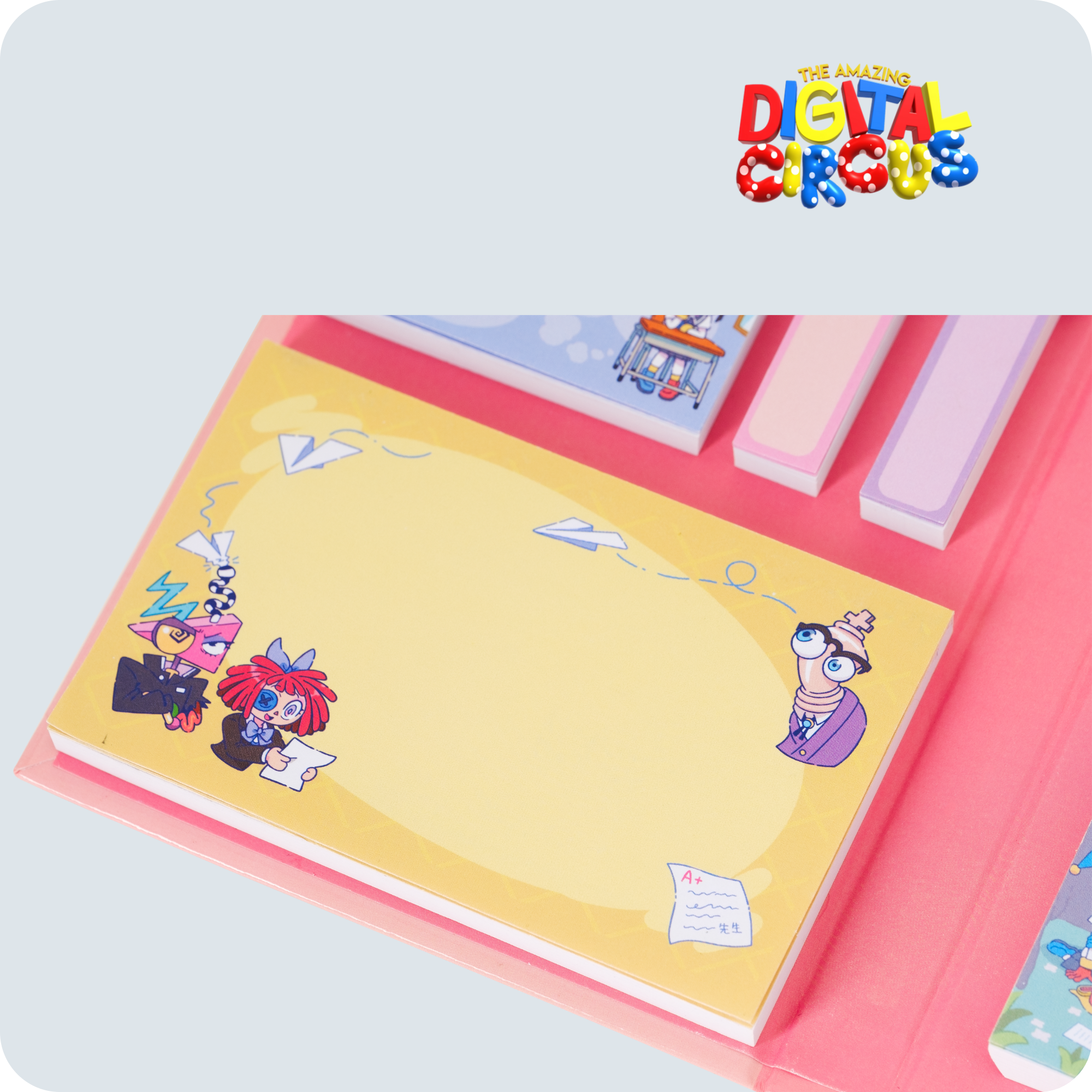 Digital Circus Anime Stationery Set with Memopads & Stickers | Angelica Zhang