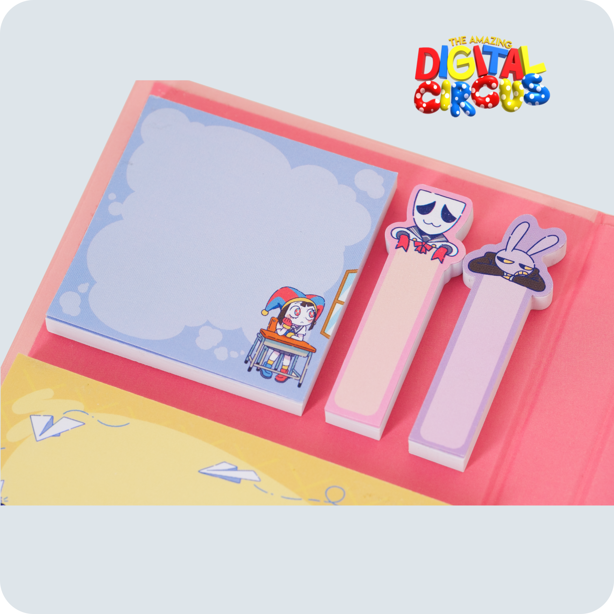 Digital Circus Anime Stationery Set with Memopads & Stickers | Angelica Zhang